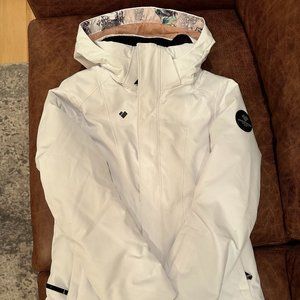 Girls Obermeyer Rylee Ski Jacket White, Size Med (10-12)